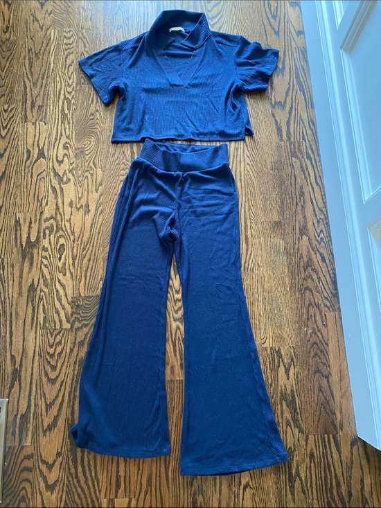 Abercrombie & Fitch Other - Abercrombie & Fitch Navy Ribbed Lounge Set